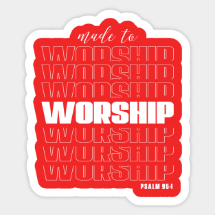 Worship Tee Sticker